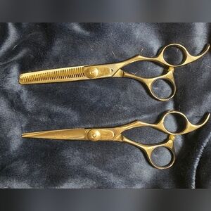 Silver Olivia Garden Silk Cut  Hair Cutting Scissors Set